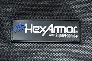 Label on a Hercules R8E glove.