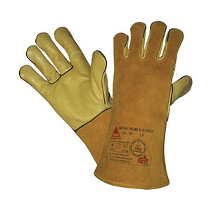Soft leather welder gloves